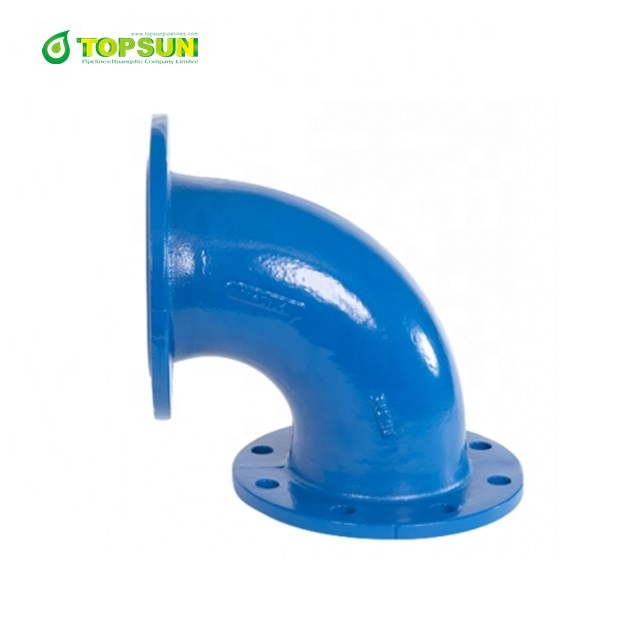 Iso 2531 Elbow 90 Degree Dci Bend Ductile Iron Pipe And Fittings Flanged