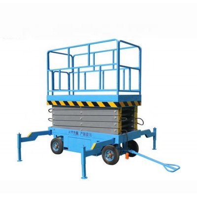 Hydraulic mobile electric aerial work scissor lift table platform