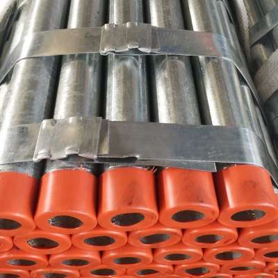 tube ASTM A106 with  plastic cap hot dip galvanize steel pipe