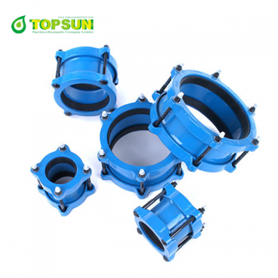 ductile iron universal PN16 epoxy gibault joint for UPVC pipe