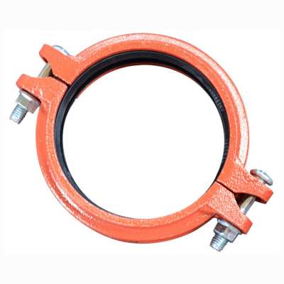 Ductile iron pipe groove lock fittings high pressure coupling