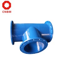 En545 Ductile Iron Pipe Fitting Epoxy All Flanged Tee